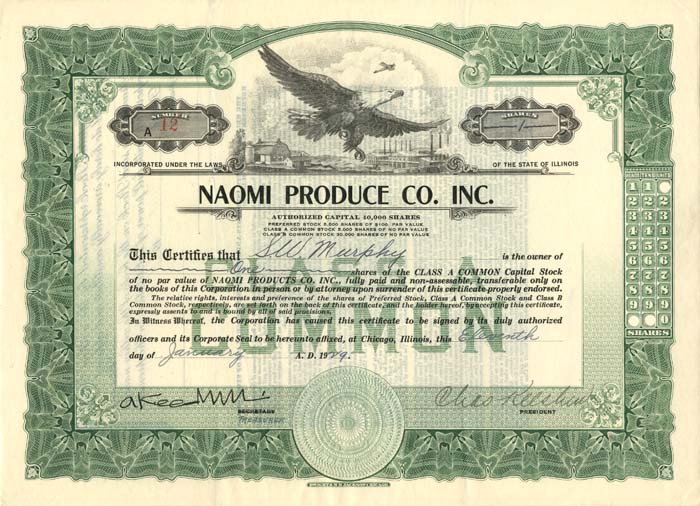Naomi Produce Co. Inc.